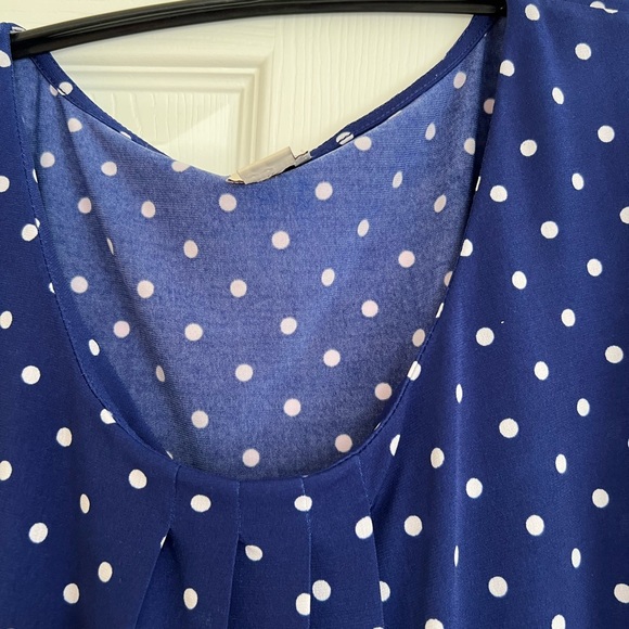 Anne Klein Tank with Pleated Kneckline - Picture 5 of 6